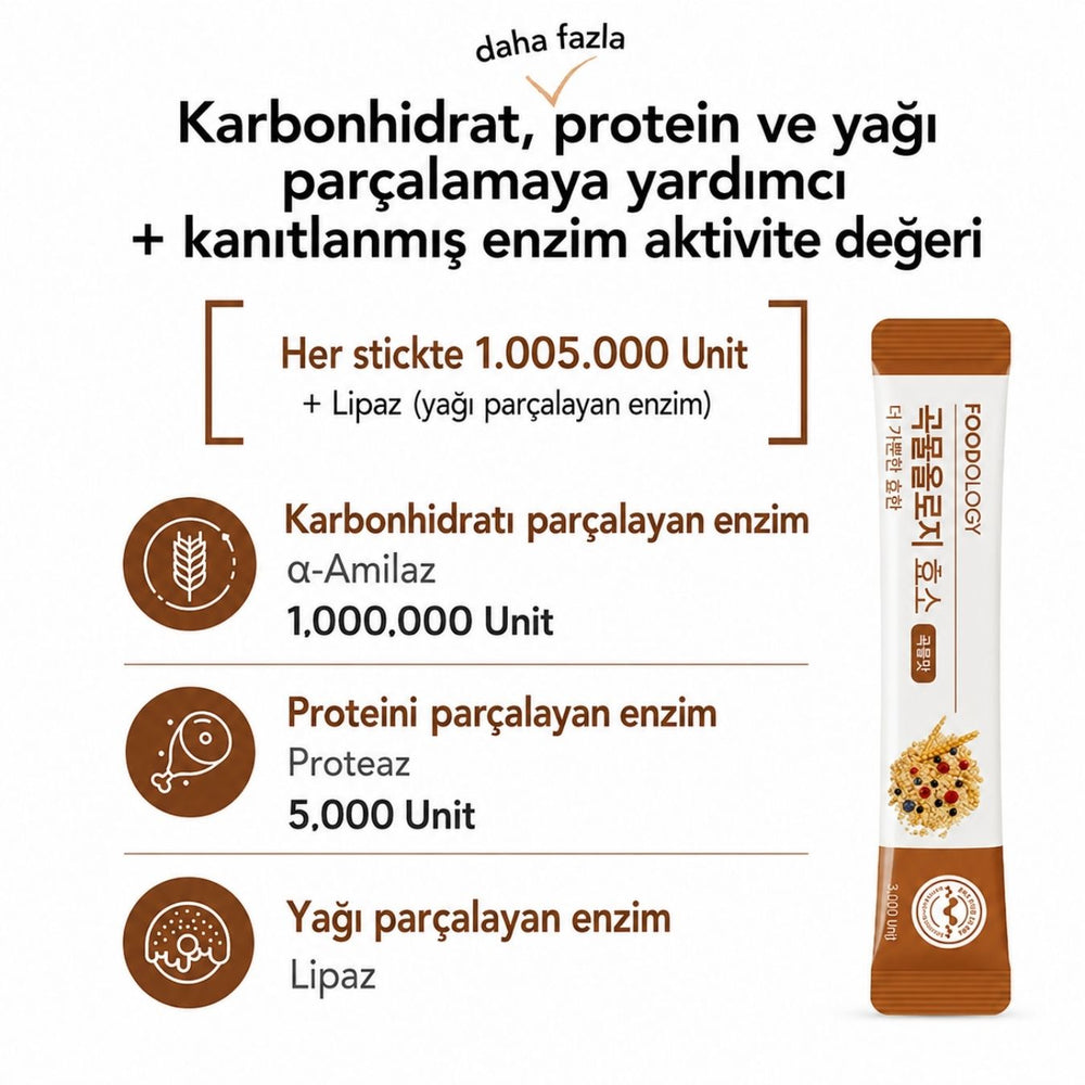 Foodology Grainology Enzyme - 28 Adet
