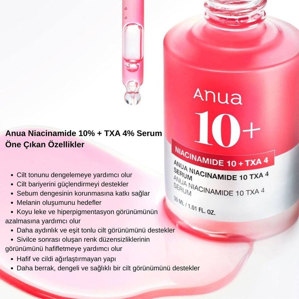 Anua Niacinamide 10% + TXA 4% Serum - Ton Eşitleyici 30ml