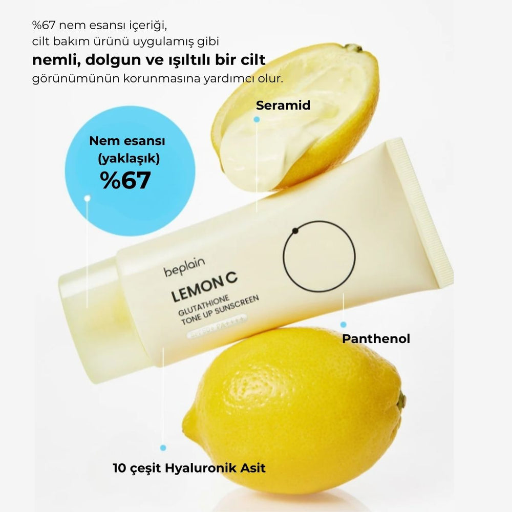 Beplain Lemon C Glutathione Tone-Up Sun Cream SPF50+ PA++++ - Güneş Kremi 50ml