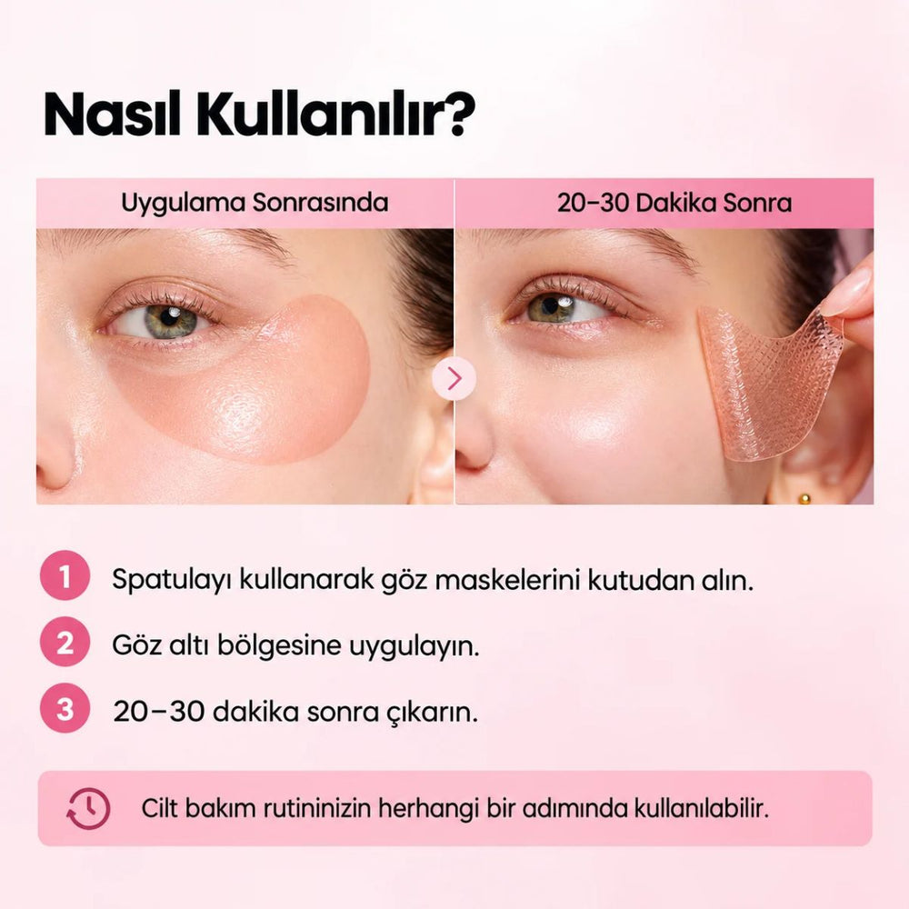 Biodance Collagen Peptide Eye Patches - Kolajen ve Peptit İçeren Nemlendirici Göz Altı Maskesi 30 Çift