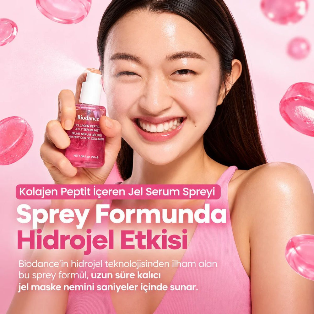 Biodance Collagen Peptide Jelly Serum Mist - Kolajen ve Peptit İçeren Nemlendirici Yüz Spreyi 50ml