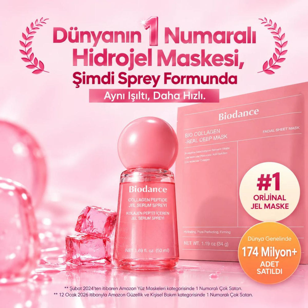 Biodance Collagen Peptide Jelly Serum Mist - Kolajen ve Peptit İçeren Nemlendirici Yüz Spreyi 50ml