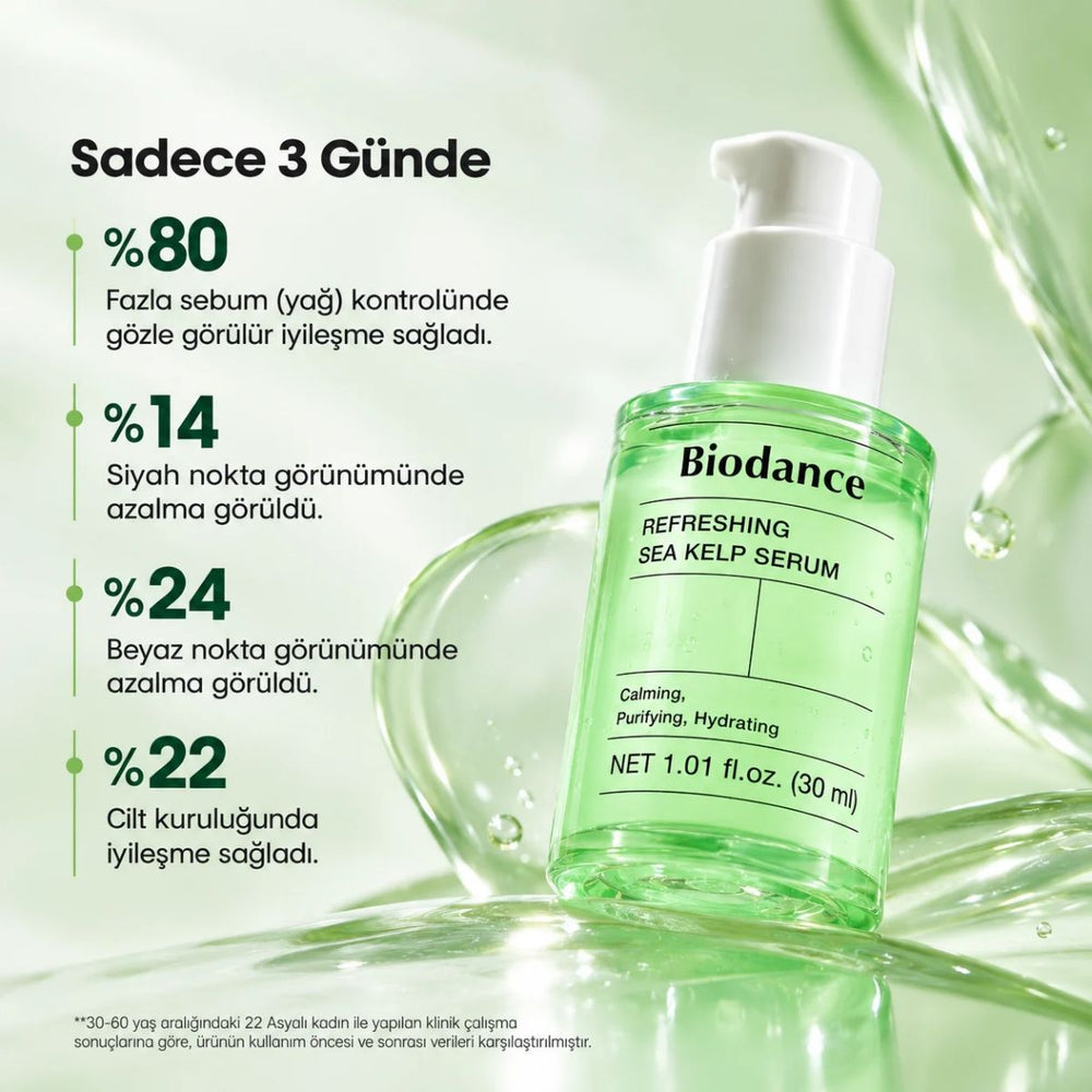 Biodance Refreshing Sea Kelp Serum - Deniz Yosunlu Ferahlatıcı ve Yatıştırıcı Yüz Serumu 30ml