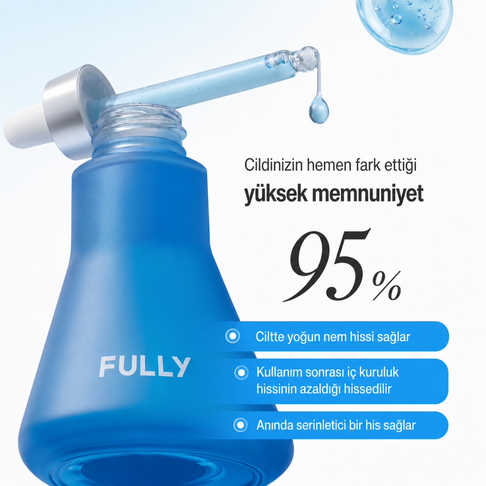 Fully Blue Spirulina Hyaluronic Acid Serum - Nem Serumu 50ml