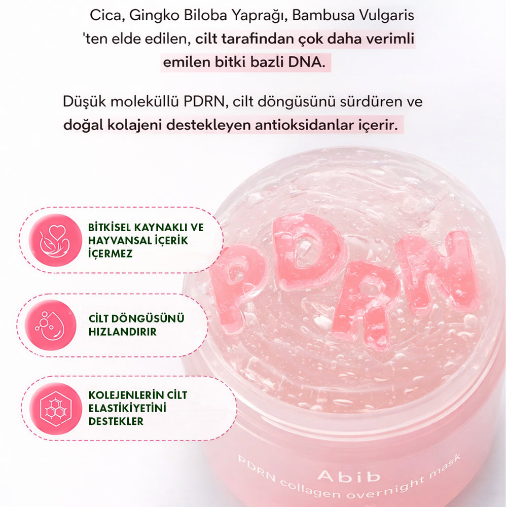 Abib PDRN Collagen Overnight Mask - Sıkılaştırıcı Gece Maskesi 80ml