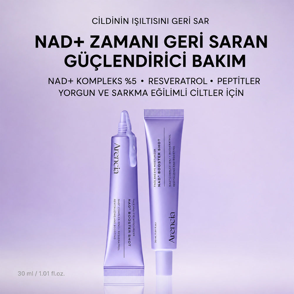 Arencia NAD+ Time-Rewind Booster Shot - Yaşlanma Karşıtı 30ml