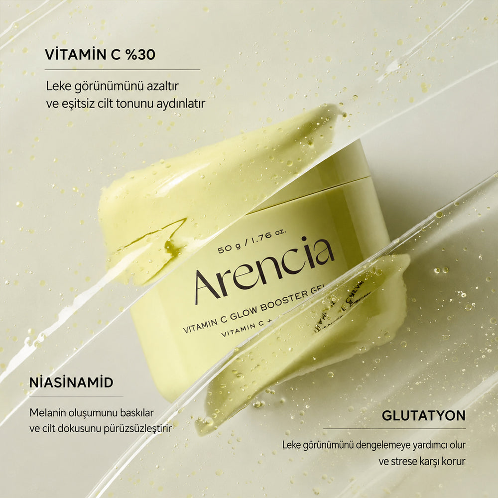 Arencia Vitamin C Glow Booster Gel Cream - Aydınlatıcı 50gr