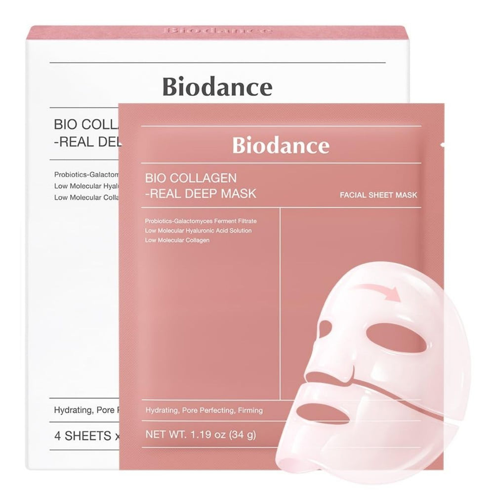 Biodance Bio Collagen Real Deep Mask - Kolajen İçeren Yüz Maskesi 4x34g