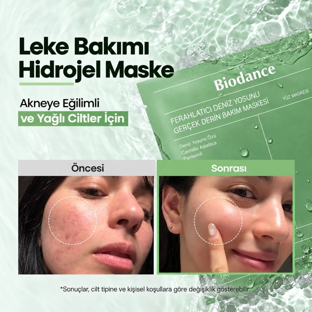 Biodance Refreshing Sea Kelp Real Deep Mask - Deniz Yosunlu Ferahlatıcı Yüz Maskesi 4x34g