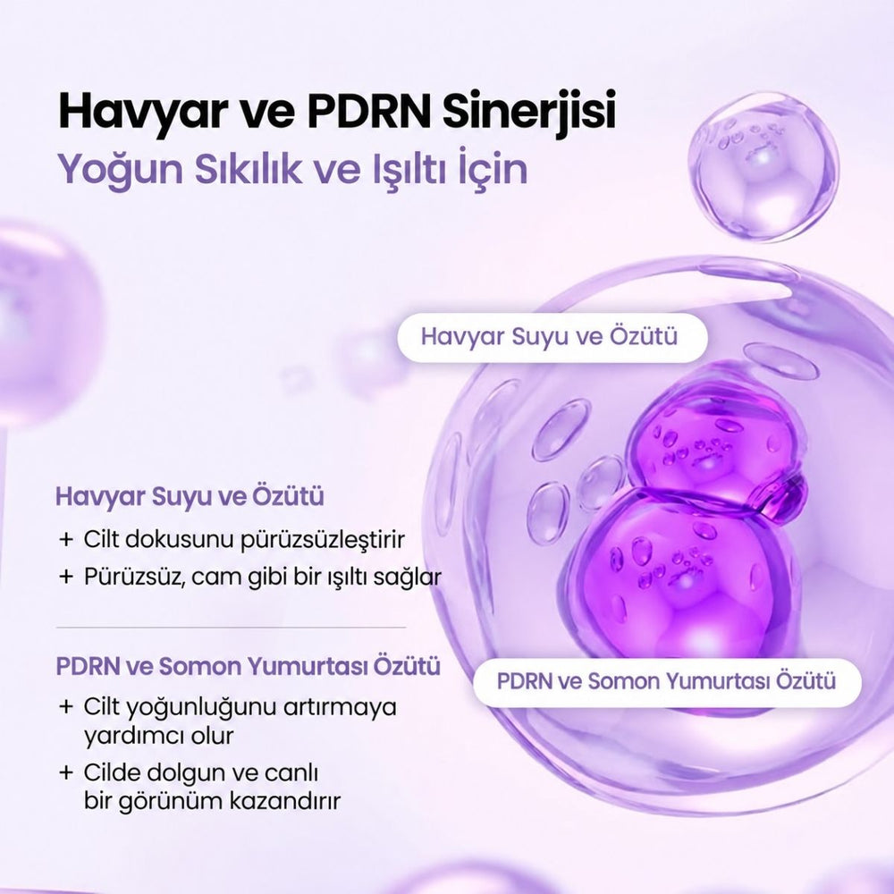 Biodance Rejuvenating Caviar PDRN Real Deep Mask - Havyar ve PDRN İçeren Yenileyici Yüz Maskesi 34g (1 Adet)
