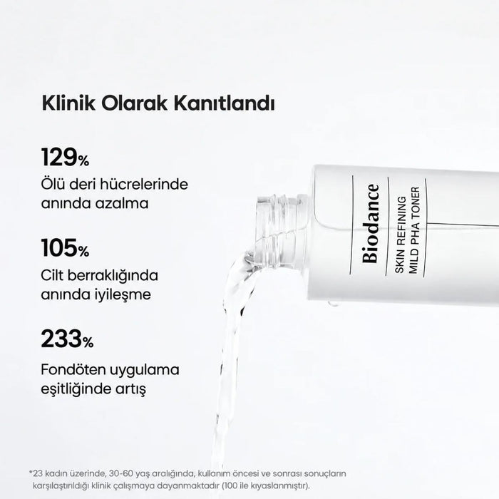 Biodance Skin Refining Mild PHA Toner - PHA İçeren Nazik Peeling Etkili Yüz Toniği 150ml