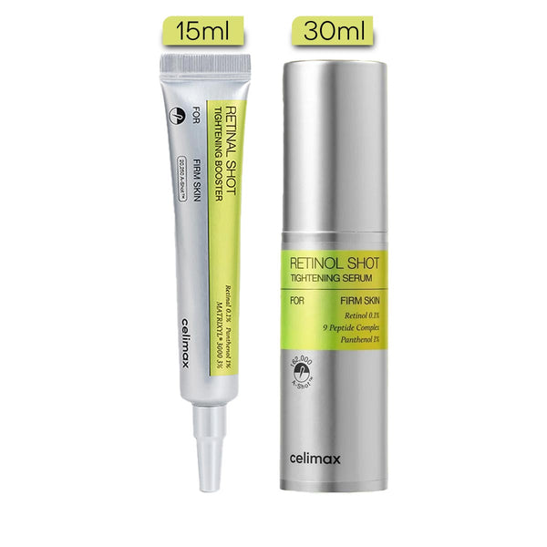 Celimax Retinal Shot Set kırışıklık karşıtı Retinal Booster 15ml Retinol Serum 30ml ikili set Kore