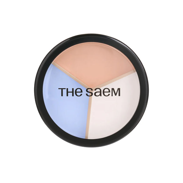 The Saem Cover Perfection Triple Pot Concealer 06 Blue Beige - 3'lü Kapatıcı