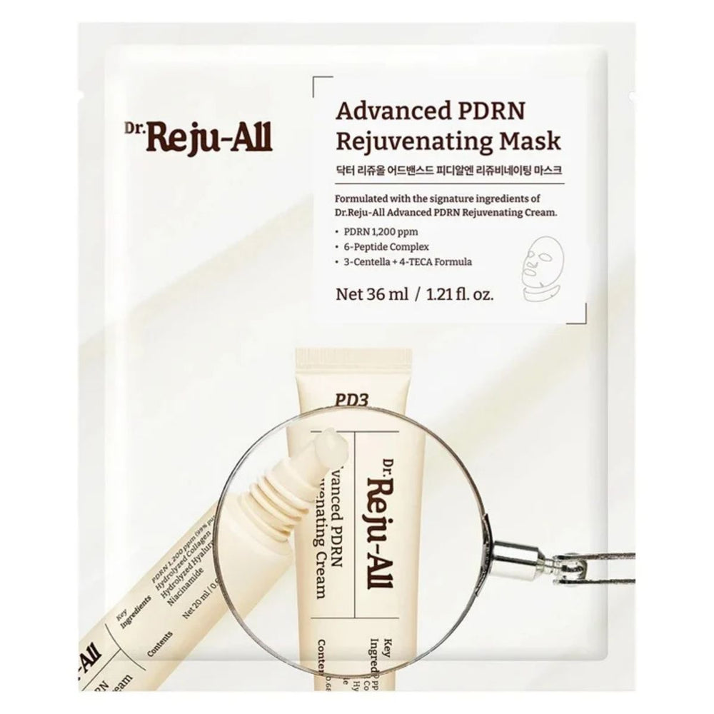 Dr.Reju-All Advanced PDRN Rejuvenating Mask - PDRN İçeren Yenileyici ve Onarıcı Yüz Maskesi 36ml (1 Adet)