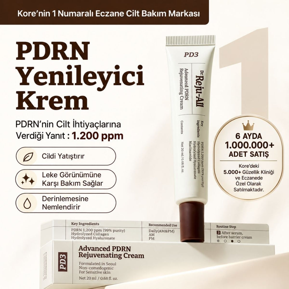 Dr.Reju-All Advanced PDRN Rejuvenating Cream - PDRN İçeren Yenileyici ve Onarıcı Yüz Kremi 20ml