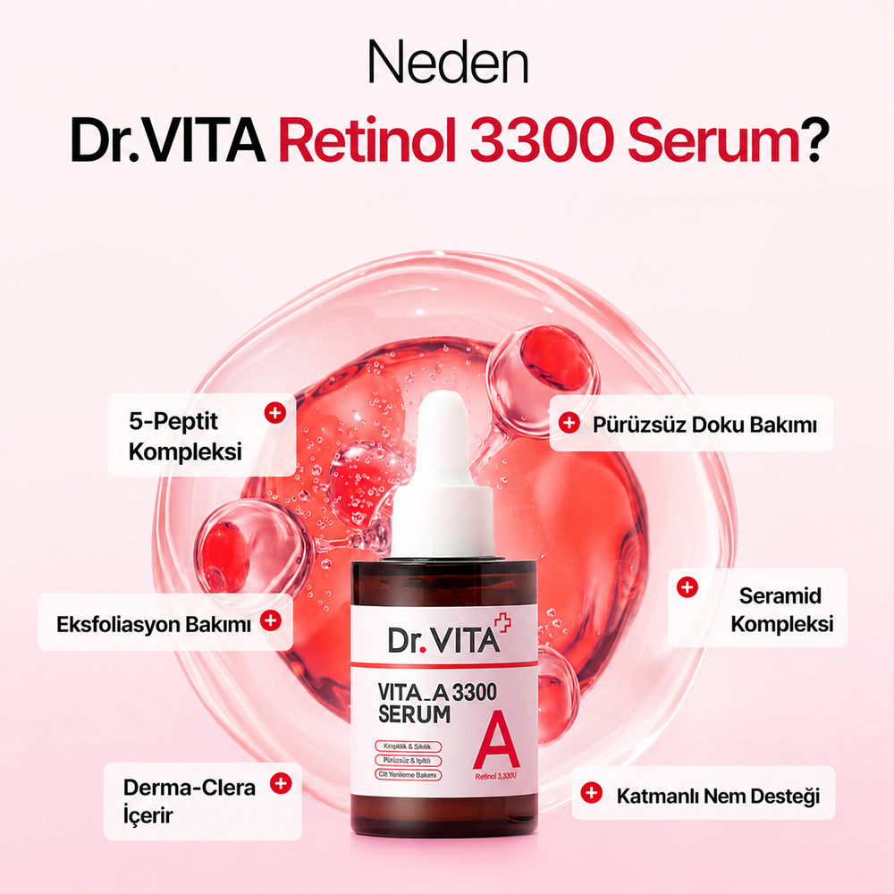 Dr.VITA VITA A 3300 Retinol - %0,1 Yaşlanma Karşıtı Serum 30 ml