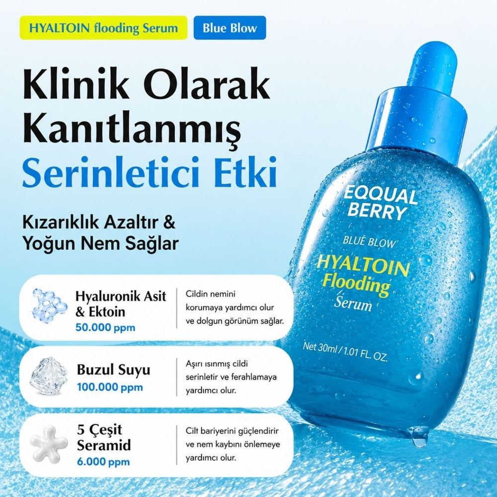 EQQUALBERRY Hyaltoin Flooding Serum - Yoğun Nem Bakım Serumu 30ml