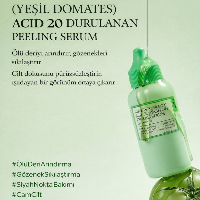 Fully Green Tomato Acid 20 Wash Off Peeling Serum - Peeling 50ml