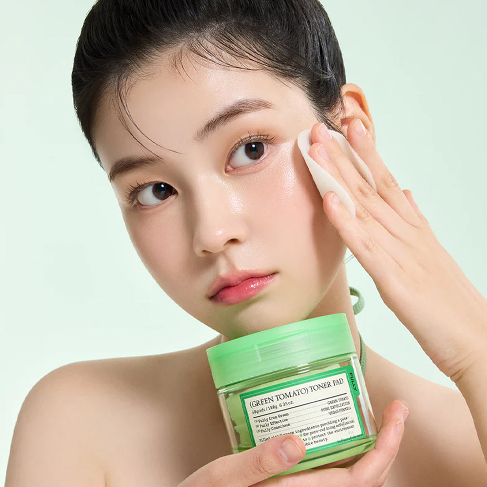 Fully Green Tomato Toner Pad - Gözenek ve Sebum Pedi 60 Adet
