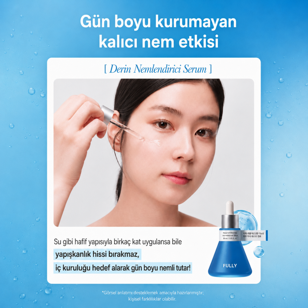 Fully Blue Spirulina Hyaluronic Acid Serum - Nem Serumu 50ml