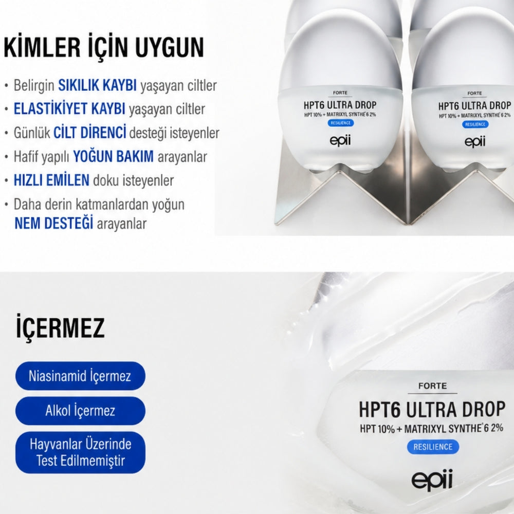 Epii HPT6 Ultra Drop 10% Forte - Yoğun Sıkılaştırıcı Serum 30ml