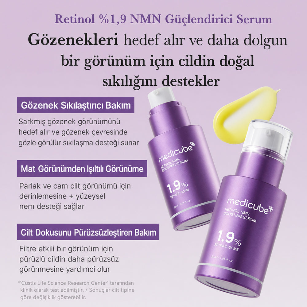 Medicube Retinol 1.9% NMN Boosting Serum - Yaşlanma Karşıtı 30ml