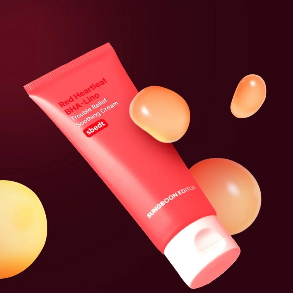 Sungboon Red Heartleaf BHA-Lino Relief Cream - Yatıştırıcı 50ml