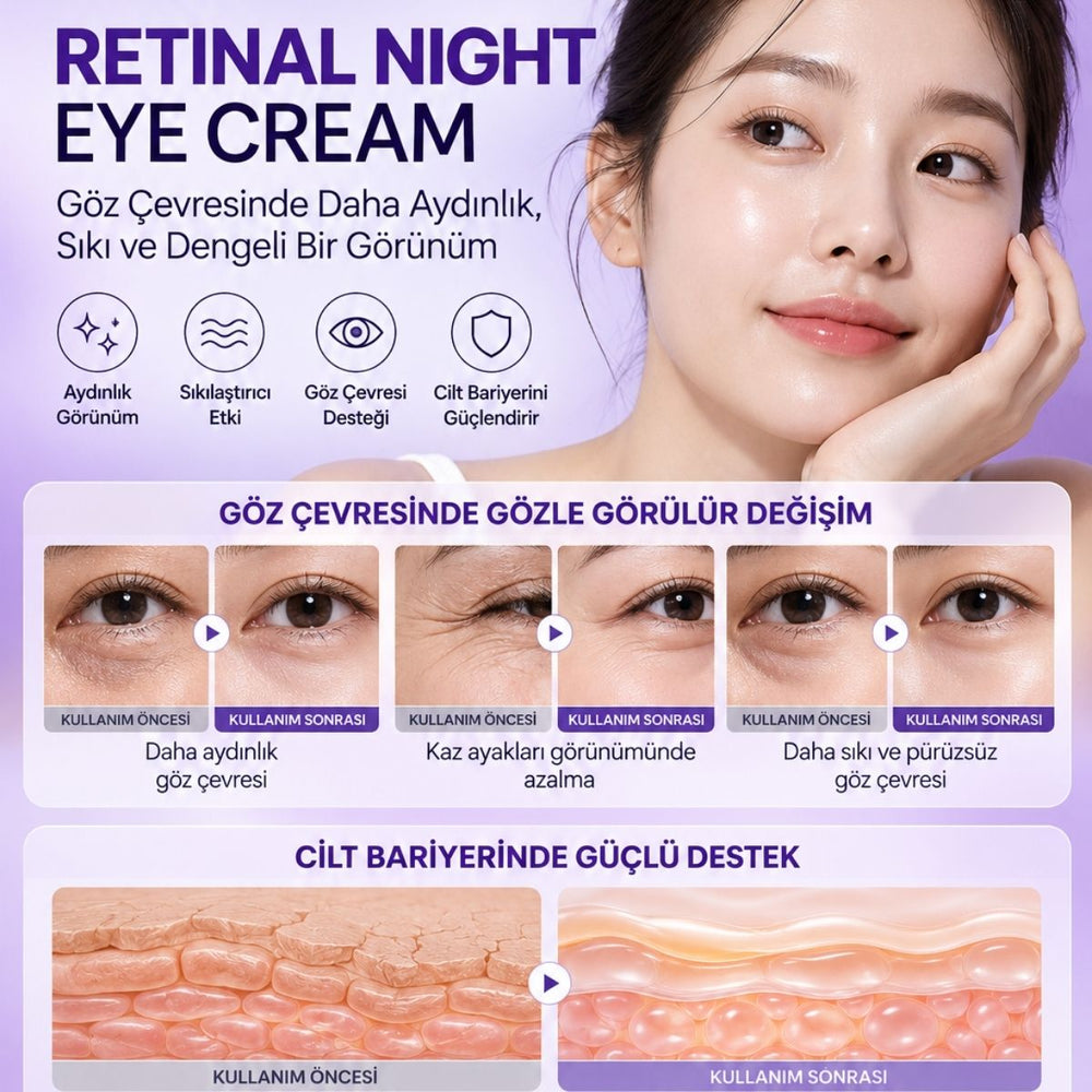 Vionine Retinal Night Eye Cream - Gece Göz Kremi 15ml