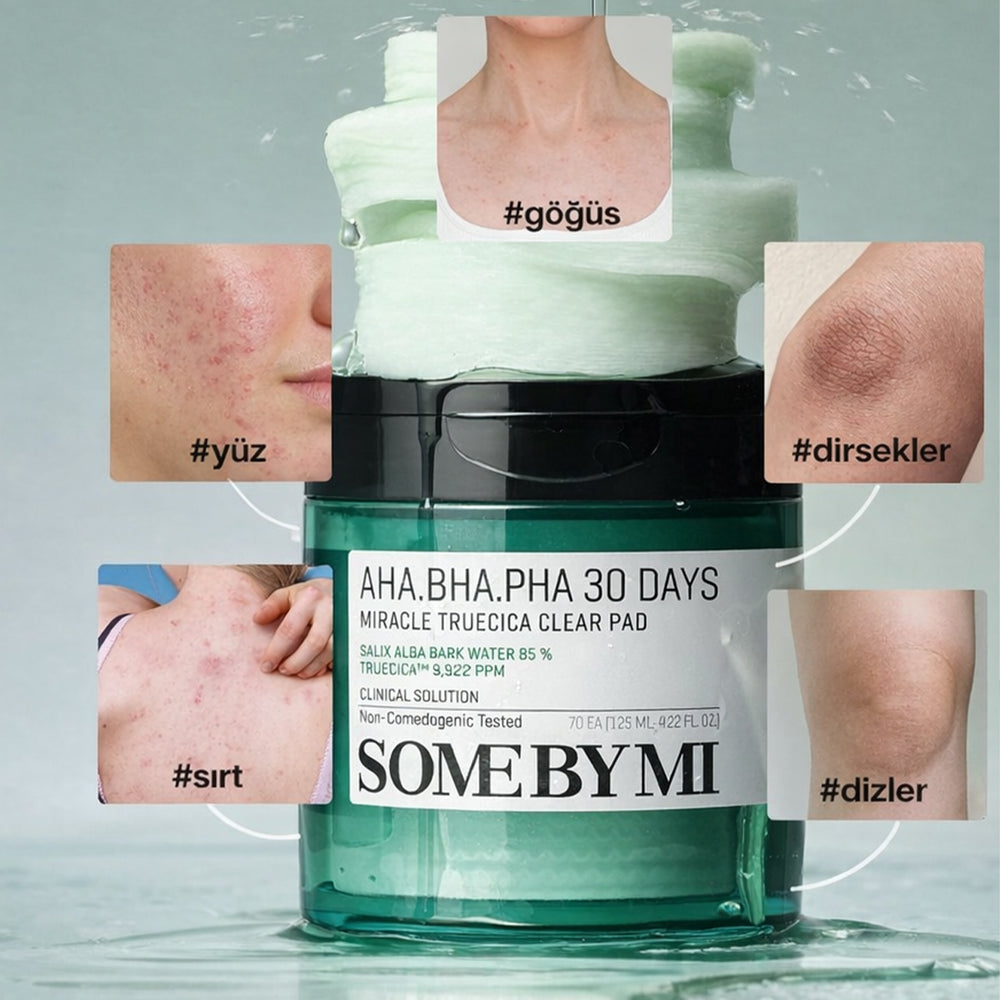 SOME BY MI AHA-BHA-PHA 30 Days Miracle Truecica Clear Pad - Gözenek Pedi 70 Adet