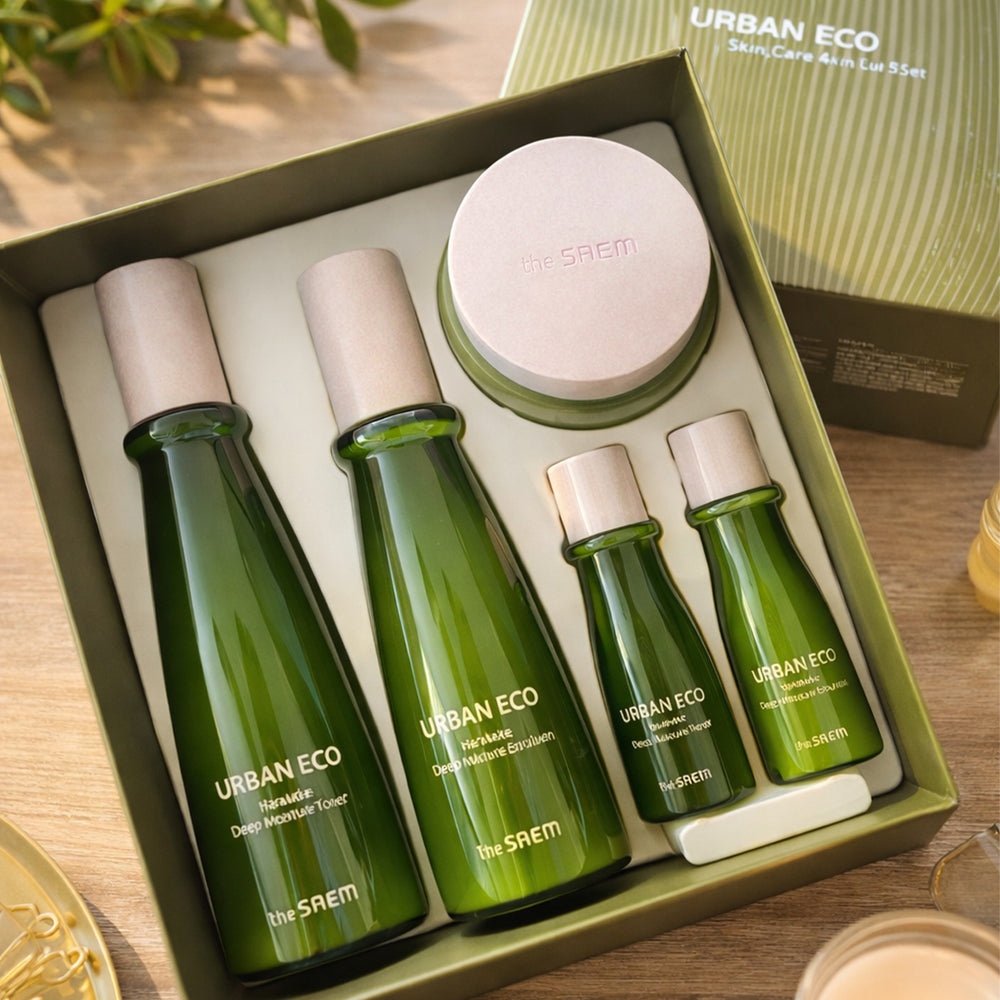 The Saem Urban Eco Harakeke Skin Care 3’lü Set - Vegan Nem Bakım Seti