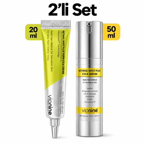 Vionine Retinal & Retinol MicroShot™ Plus Set - 20 ml Krem + 50 ml Serum Seti