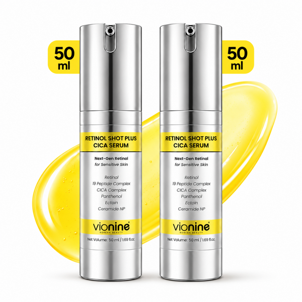 Vionine Retinol Shot Plus Cica Serum 2’li Set - %0,1 Retinol İçeren Cica Serum Seti 50 ml x 2