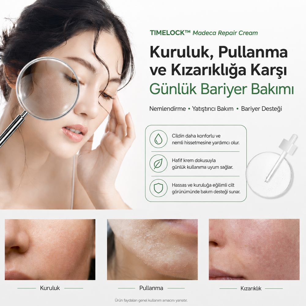 Vionine TIMELOCK™ Madeca Repair Cream - Centella Asiatica Cica Bariyer Kremi 30 ml