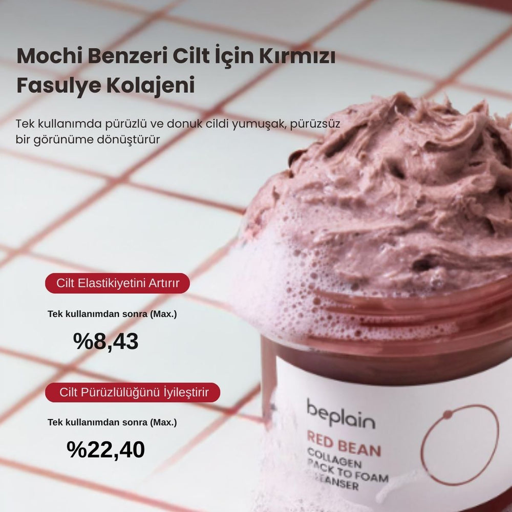 Beplain Red Bean Collagen Pack to Foam - Temizleyici 100ml