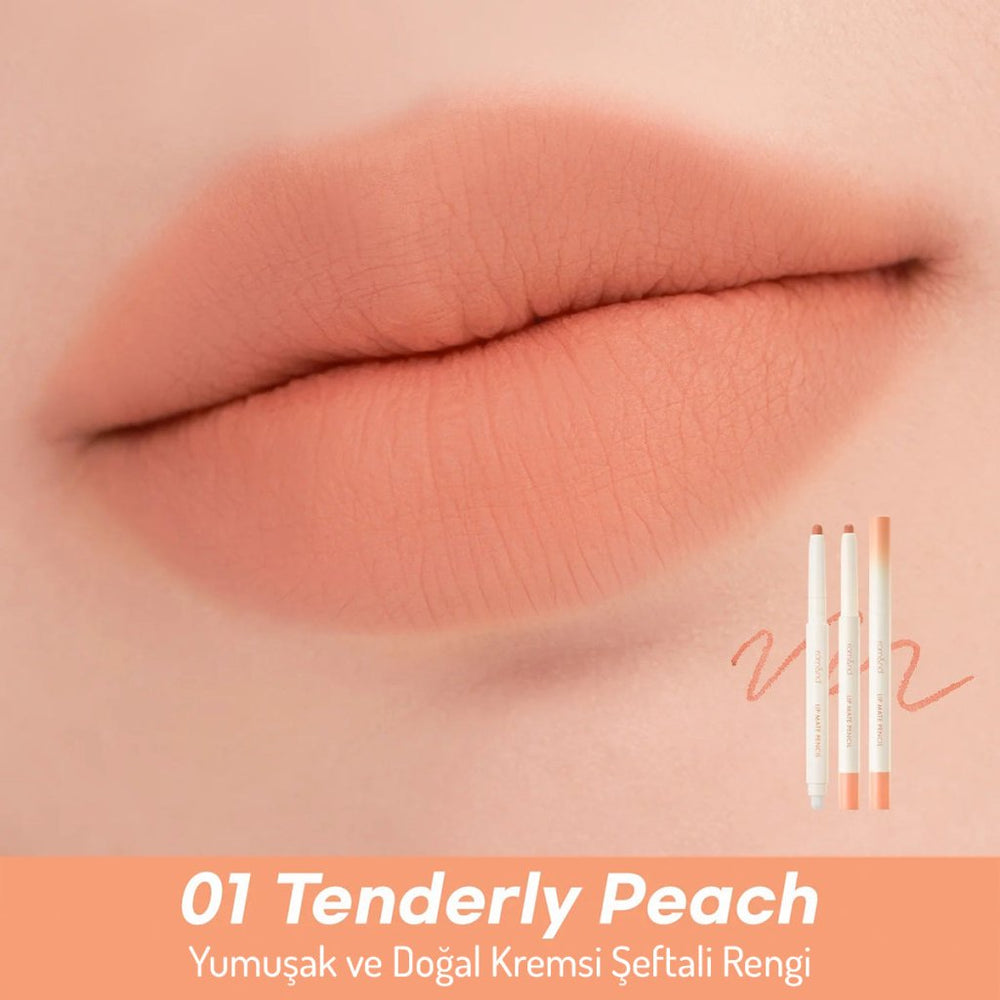 Doğal Dudak Rengi Veren Mat Dudak Kalemi - Lip Mate Pencil - Romand - Vionine