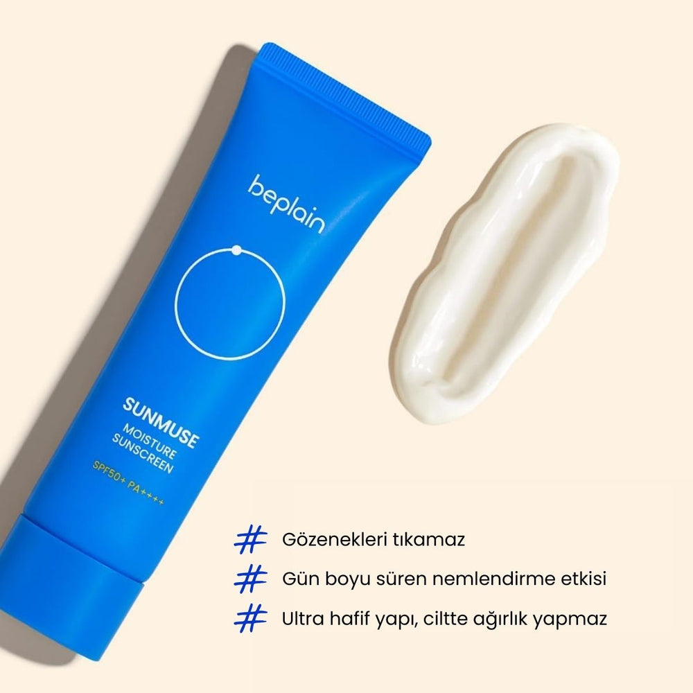 Beplain Sunmuse Moisture Sunscreen SPF50+ PA++++ - Nemlendirici Güneş Kremi 50ml