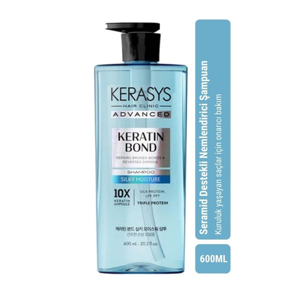 Kerasys Keratin Silky Moisture Shampoo – Seramid Bakım 600ml - KERASYS - Vionine