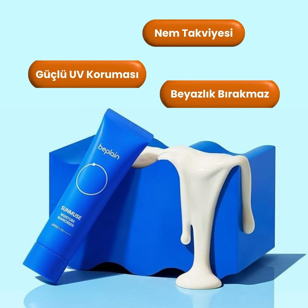Beplain Sunmuse Moisture Sunscreen SPF50+ PA++++ - Nemlendirici Güneş Kremi 50ml