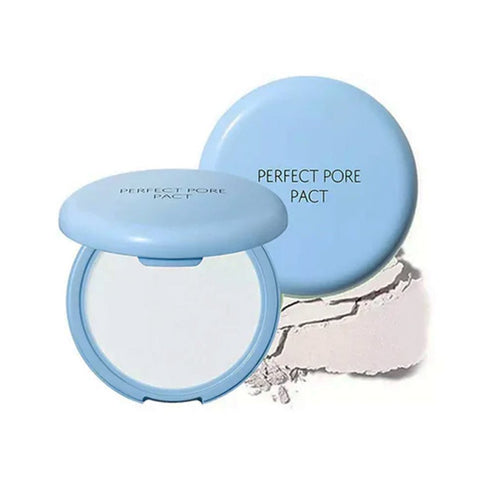 Saemmul Perfect Pore Pact Gözenek Görünümünü Kapatan Transparan Pudra - Mavi - THE SAEM - Vionine