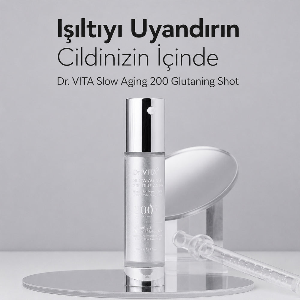 Dr.VITA Slow Aging 200 Glutaning Shot - Aydınlatıcı Serum 50 ml
