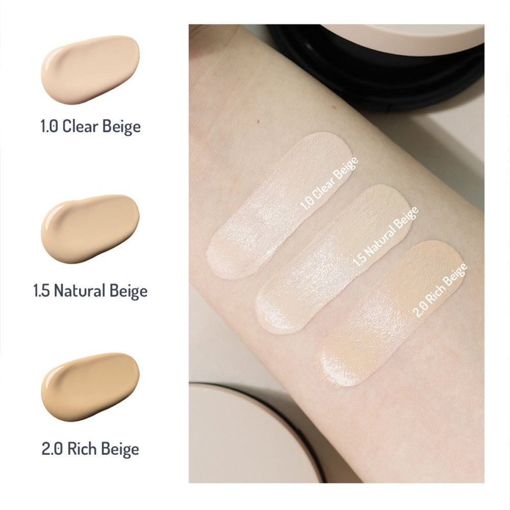 The Saem Vegan Cover Perfection Sebum Kontrolü Sağlayan Kapatıcı Etkili Cushion 1.0 Clear Beige SPF50+ PA++++ - The Saem - Vionine