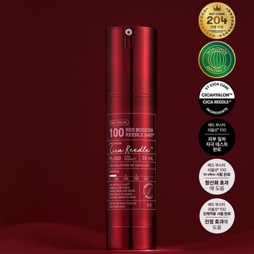 VT Cosmetics Red Booster Reedle Shot 100 (95.000 Cica Reedle) (Başlangıç Seviyesi) - VT COSMETICS - Vionine