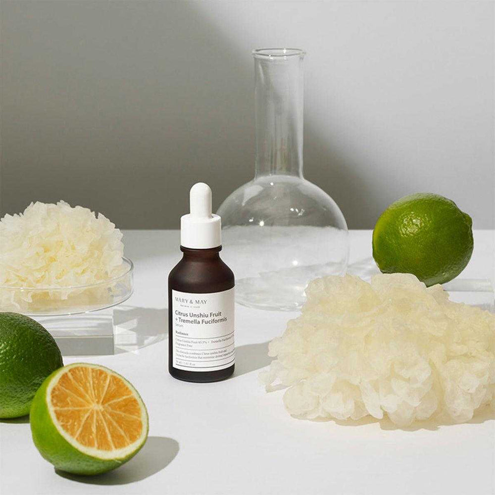 C Vitamini Içeren Leke karşıtı Aydınlatıcı Citrus Unshiu Tremella Fuciformis Serum 30 mL - Mary & May - Vionine