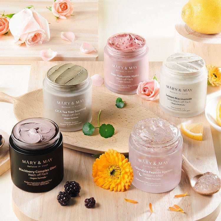 Calendula Peptide Besleyici Kırışıklık Karşıtı Uyku Maskesi 125 mL - Mary & May - Vionine
