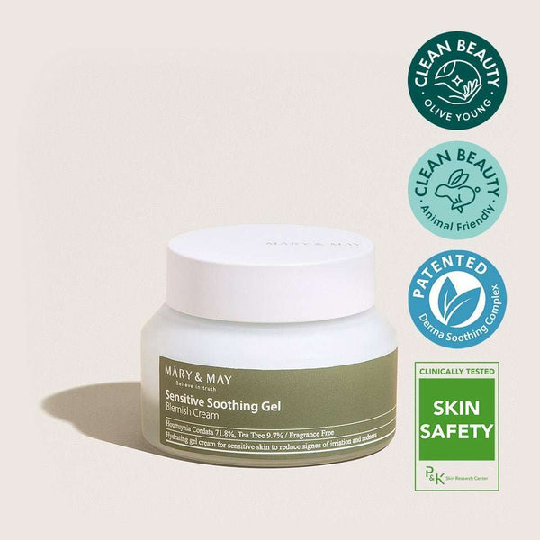 Hassasiyet ve Yağlanma Karşıtı Yatıştırıcı Nemlendirici Sensitive Soothing Gel Blemish Cream 70 gr - Mary & May - Vionine