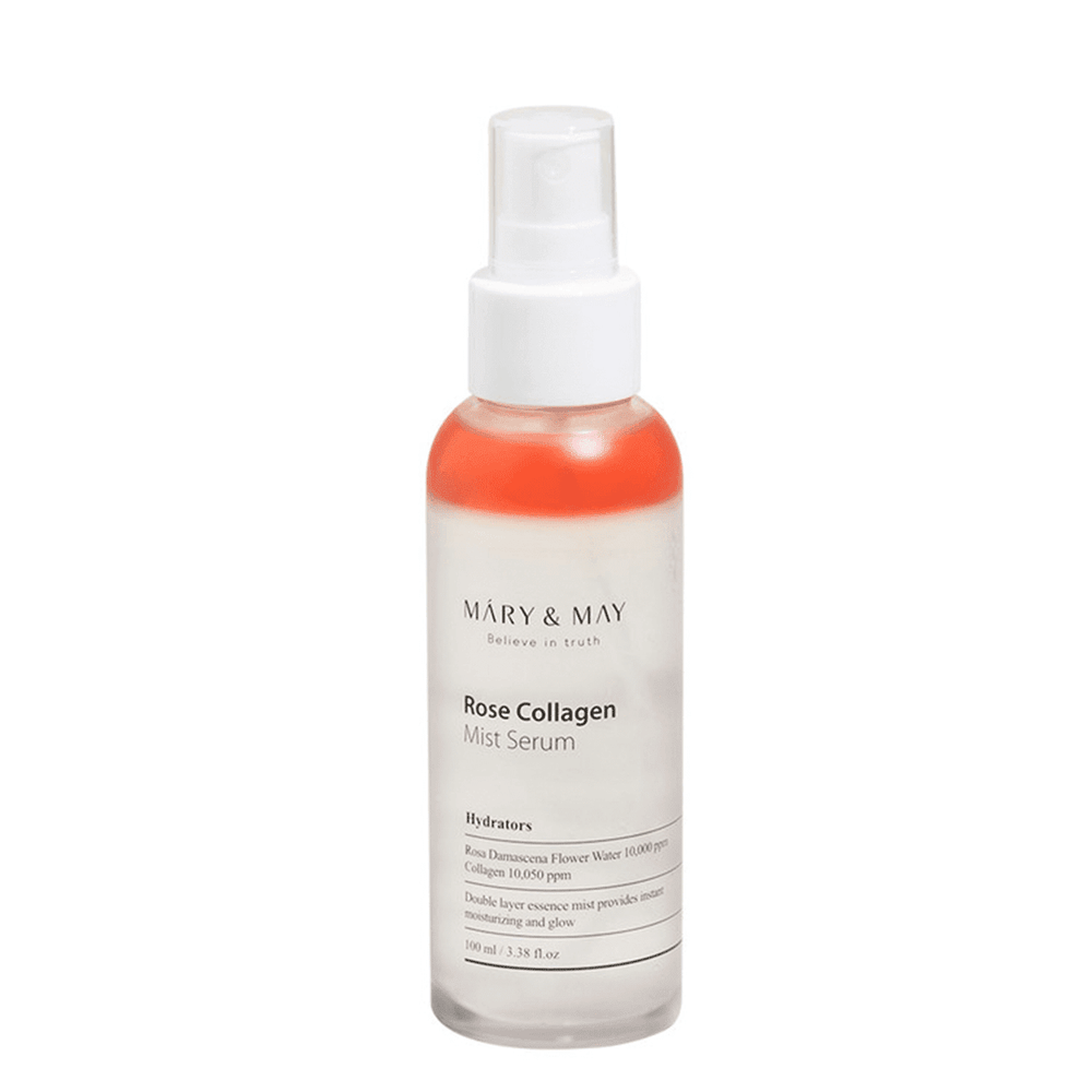 Kolajen, Gül Suyu ve Hyalüronik Asit İçeren Nemlendirici - Rose Collagen Mist Serum 100 mL - Mary & May - Vionine
