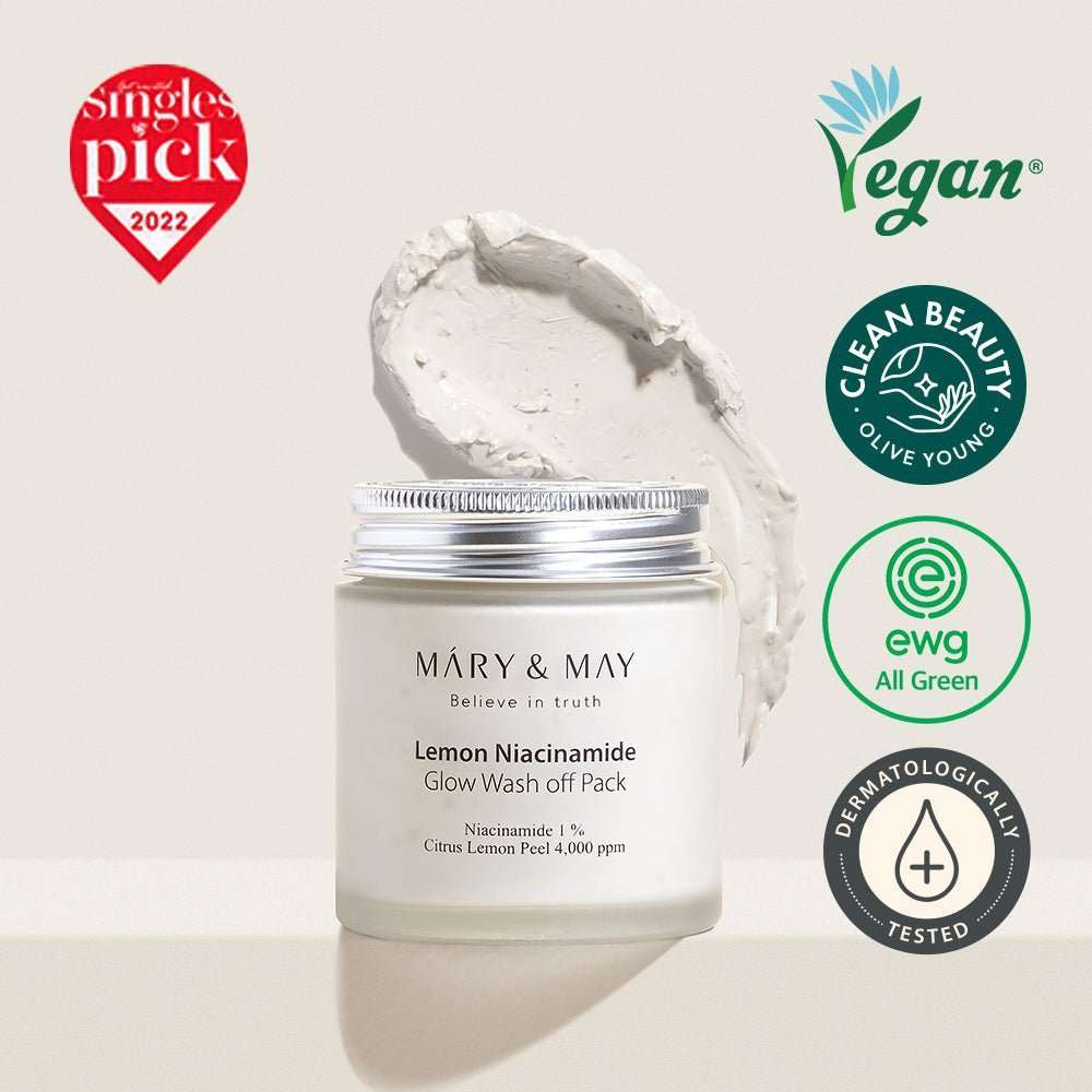 Lemon Niacinamide Parlaklık Sağlayan Cilt Bakım Maskesi 125 mL - Mary & May - Vionine