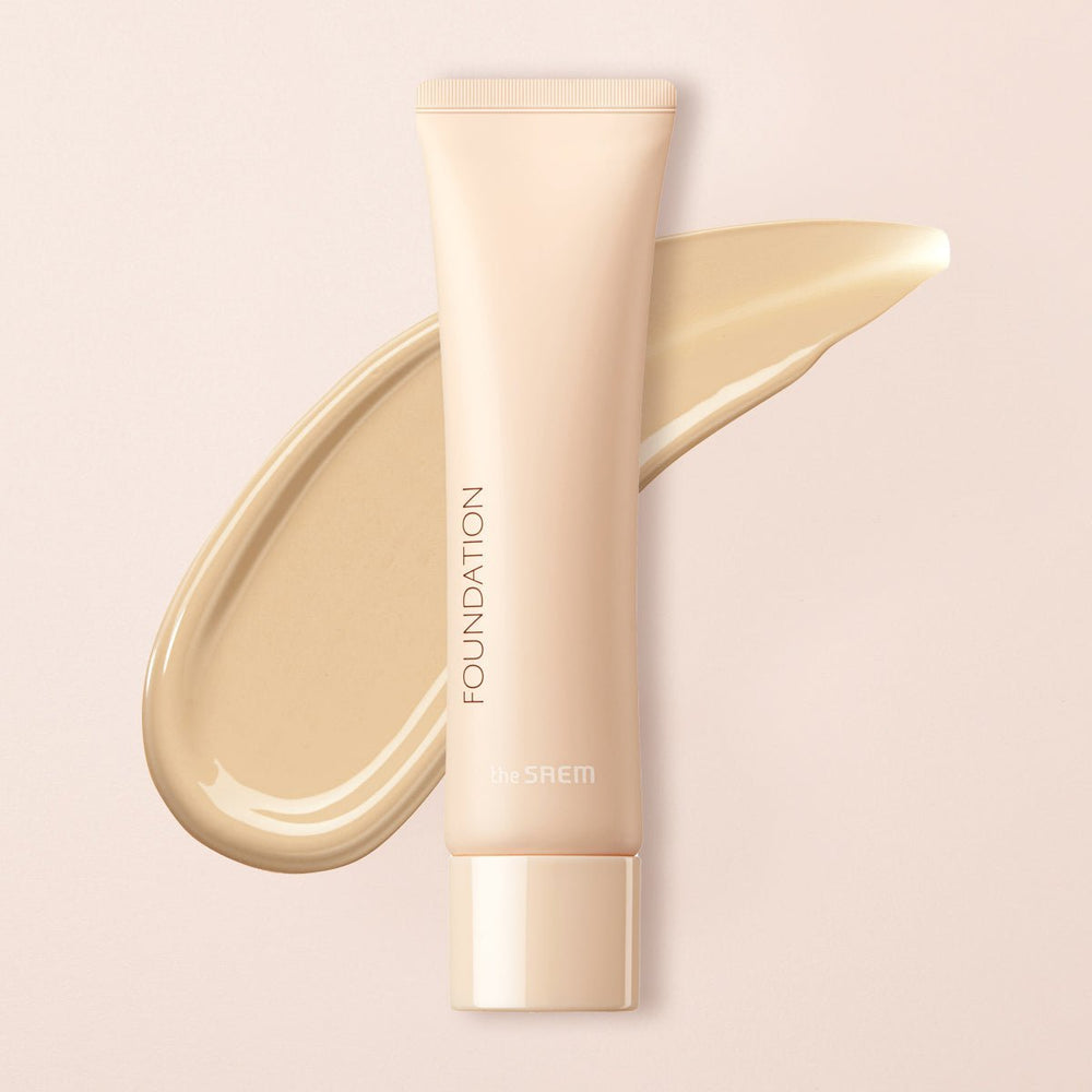 Saemmul Airy Cotton Hafif Yapılı Mat Bitişli Fondöten - Natural Beige 30 mL - THE SAEM - Vionine