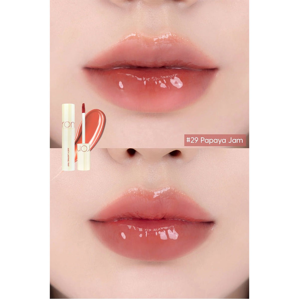 Yoğun Pigmentli Uzun Süre Kalıcı Parlak Görünümlü Juicy Lasting Tint Milk Grocery - Papaya Jam - Romand - Vionine
