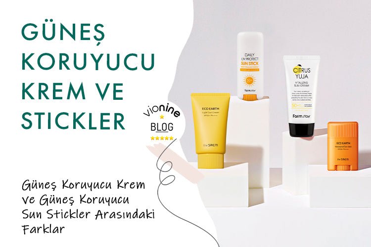Güneş Koruyucu Krem ve Güneş Koruyucu Sun Stickler arasındaki farklar - Vionine